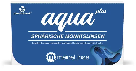 meineLinse aqua plus sphärische Monatslinsen 3er