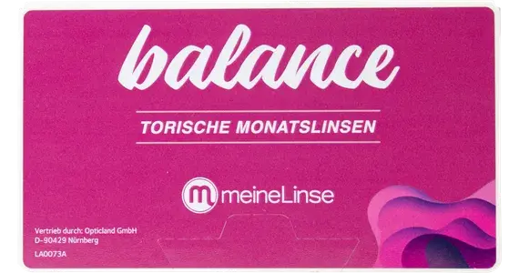 meineLinse balance torische Monatslinsen 3er